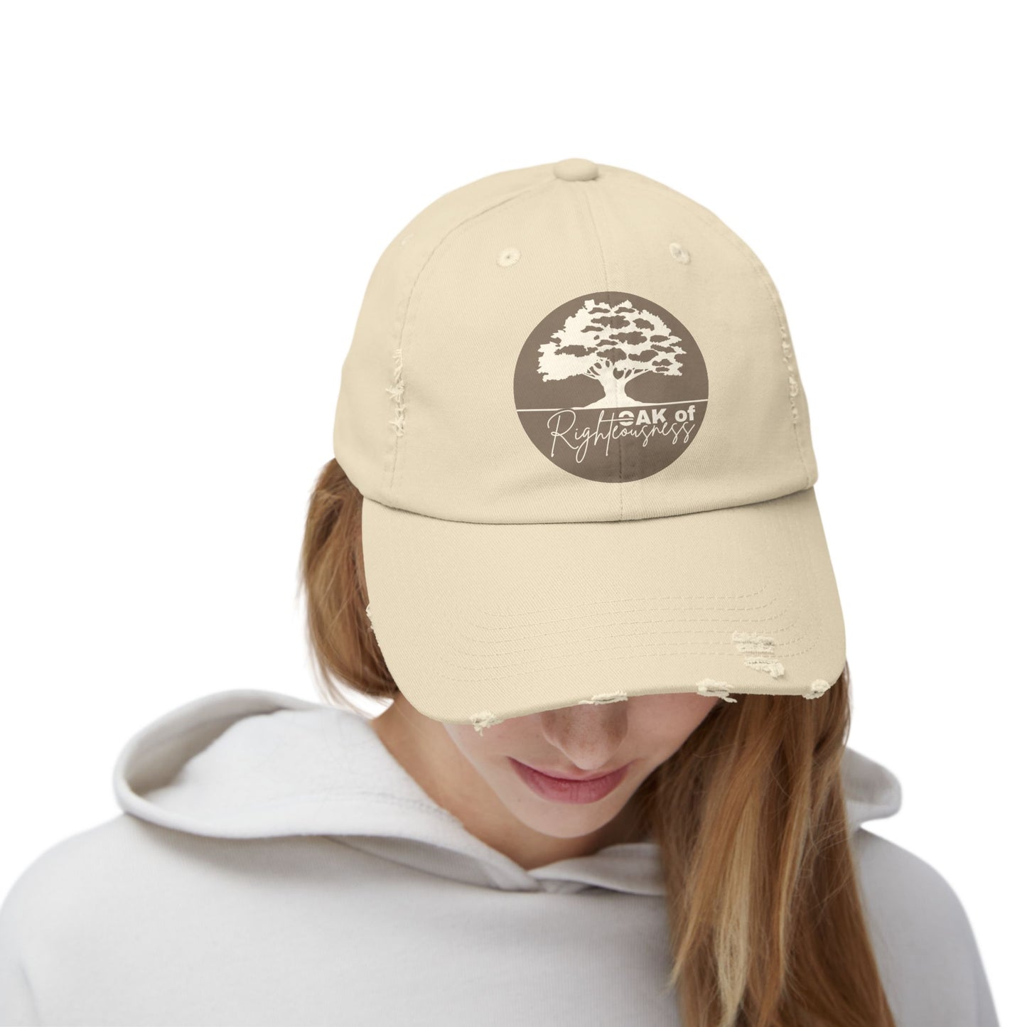 Oak of Righteousness Distressed Cap – Isaiah 61:3 Inspired