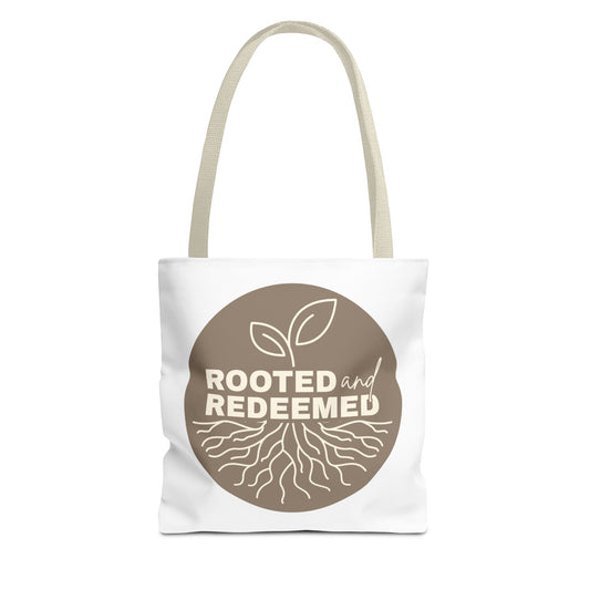 Rooted and Redeemed Tote – Faith You Can Carry