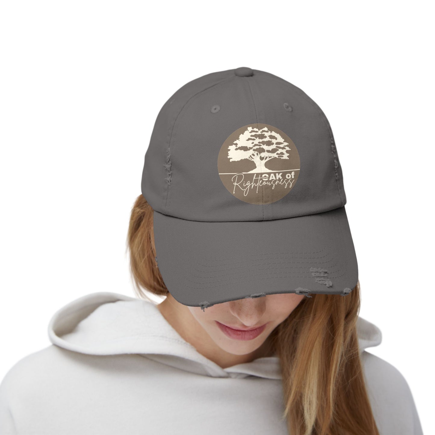Oak of Righteousness Distressed Cap – Isaiah 61:3 Inspired
