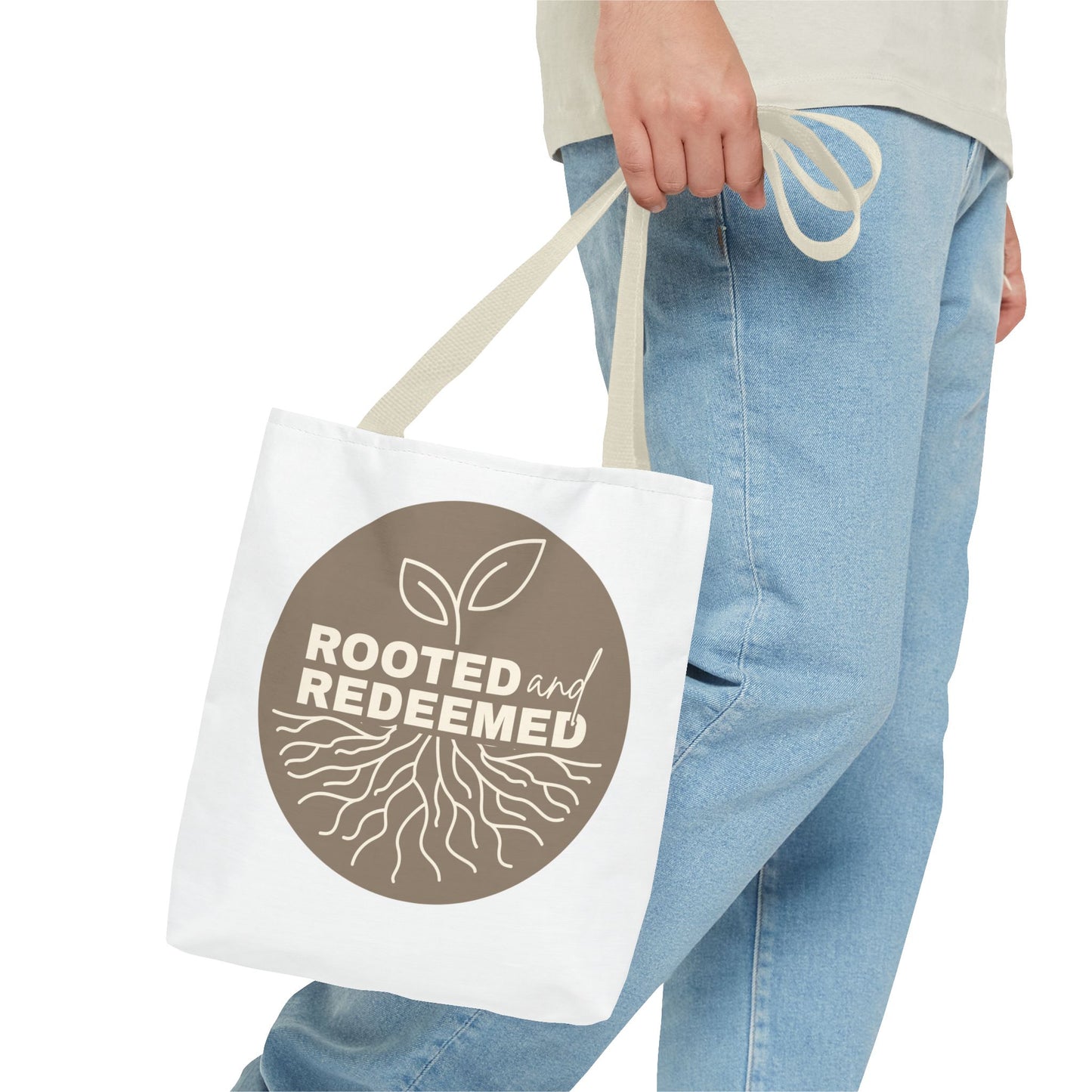 Rooted and Redeemed Tote – Faith You Can Carry