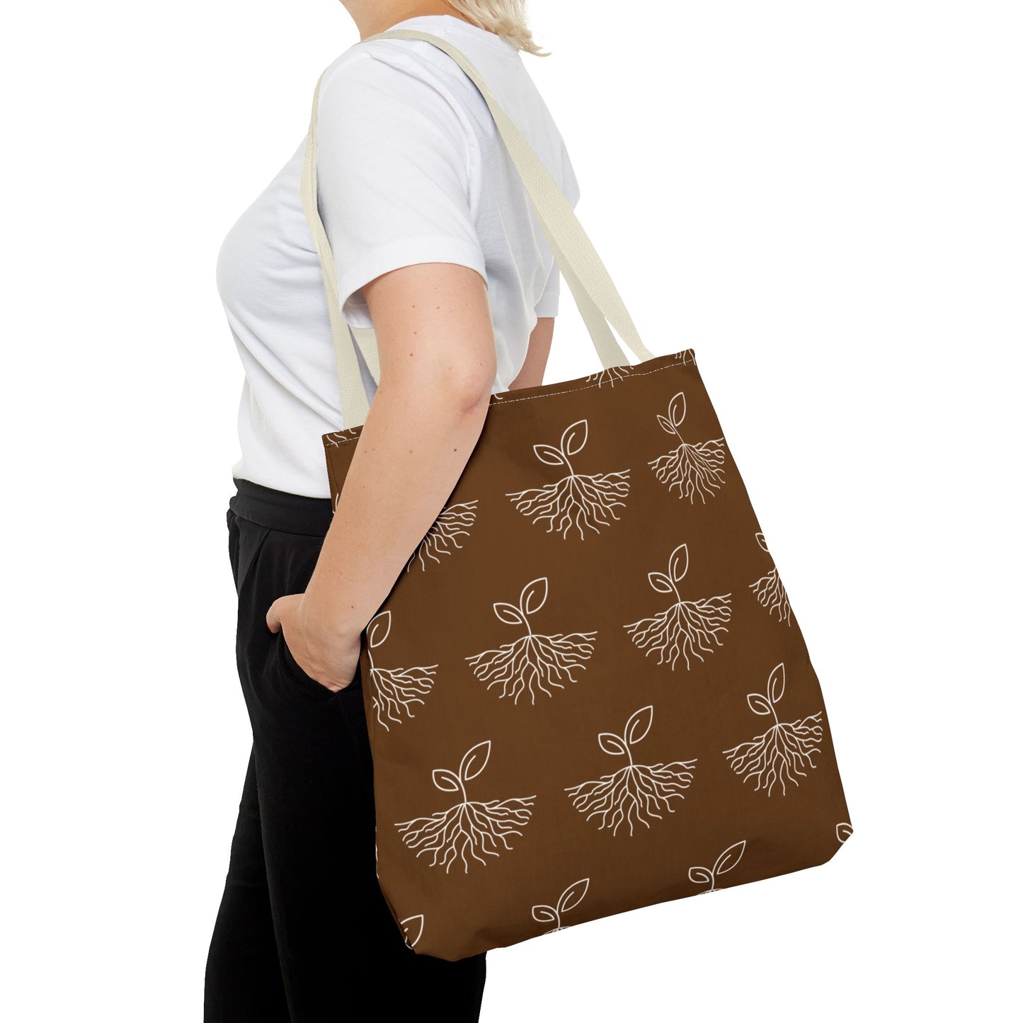 Rooted & Redeemed Pattern Tote – Earth Collection