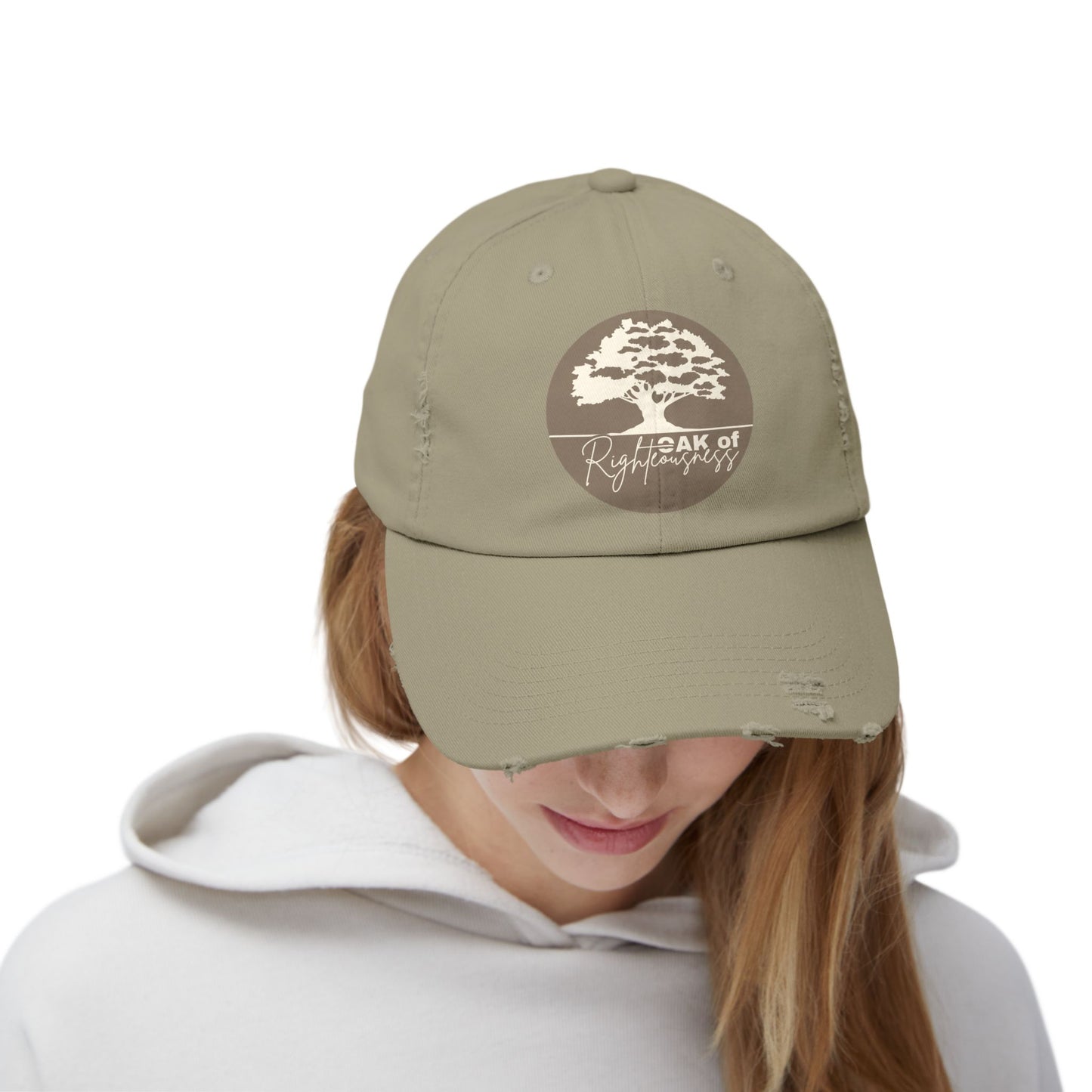 Oak of Righteousness Distressed Cap – Isaiah 61:3 Inspired