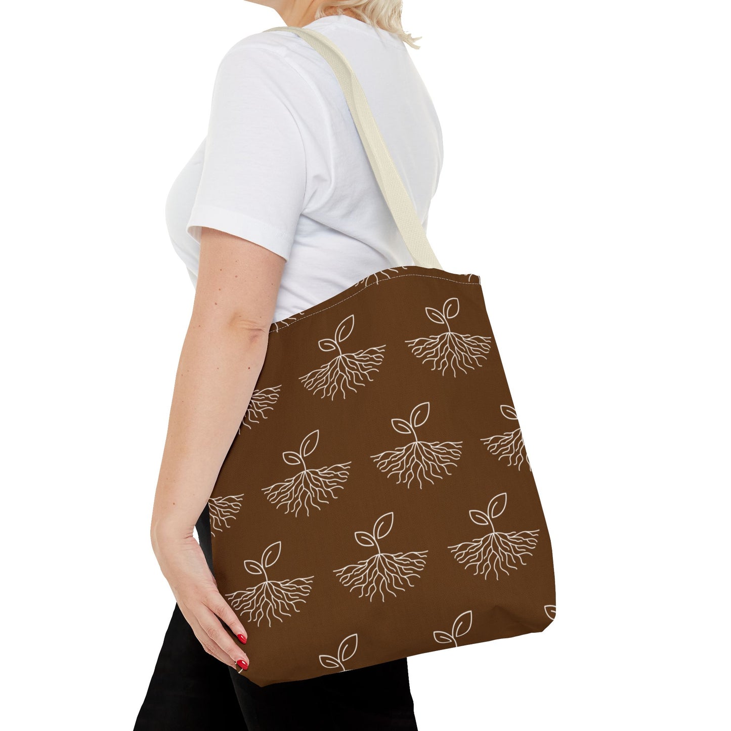 Rooted & Redeemed Pattern Tote – Earth Collection
