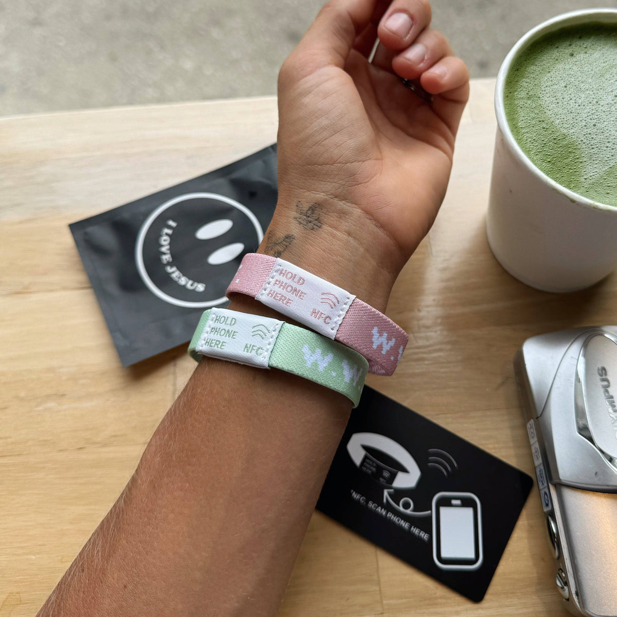 NEW! | DAILY BIBLE VERSE "WWJD X HWLF" BRACELETS | NATURAL 2-PACK