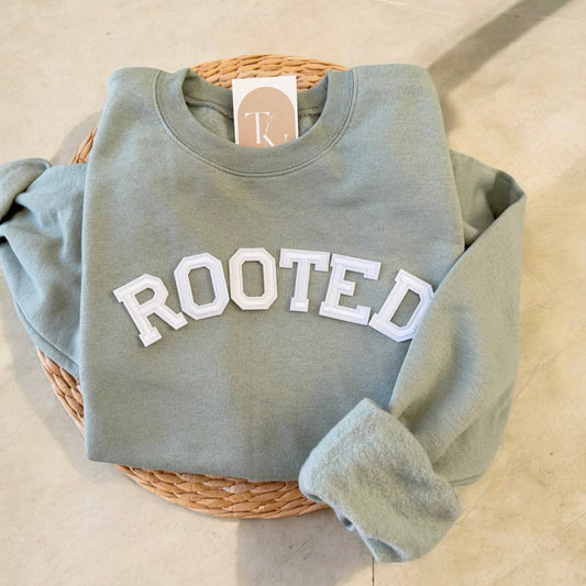 PRE-ORDER Rooted in Christ Sweatshirt, Christian Sweaters