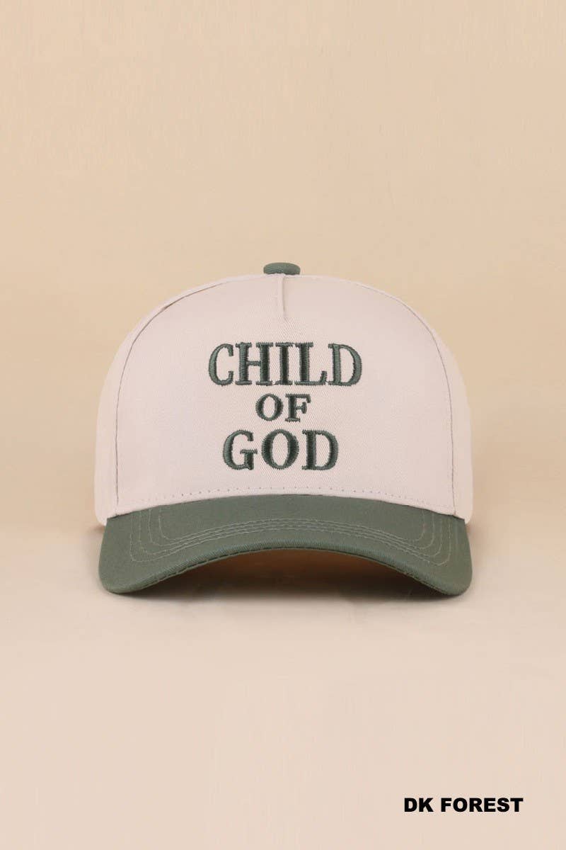 Child Of God Two Tone Cotton Hat