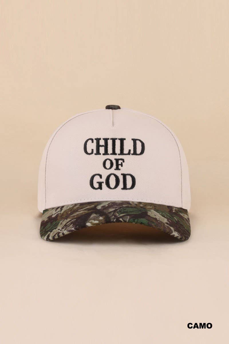 Child Of God Two Tone Cotton Hat