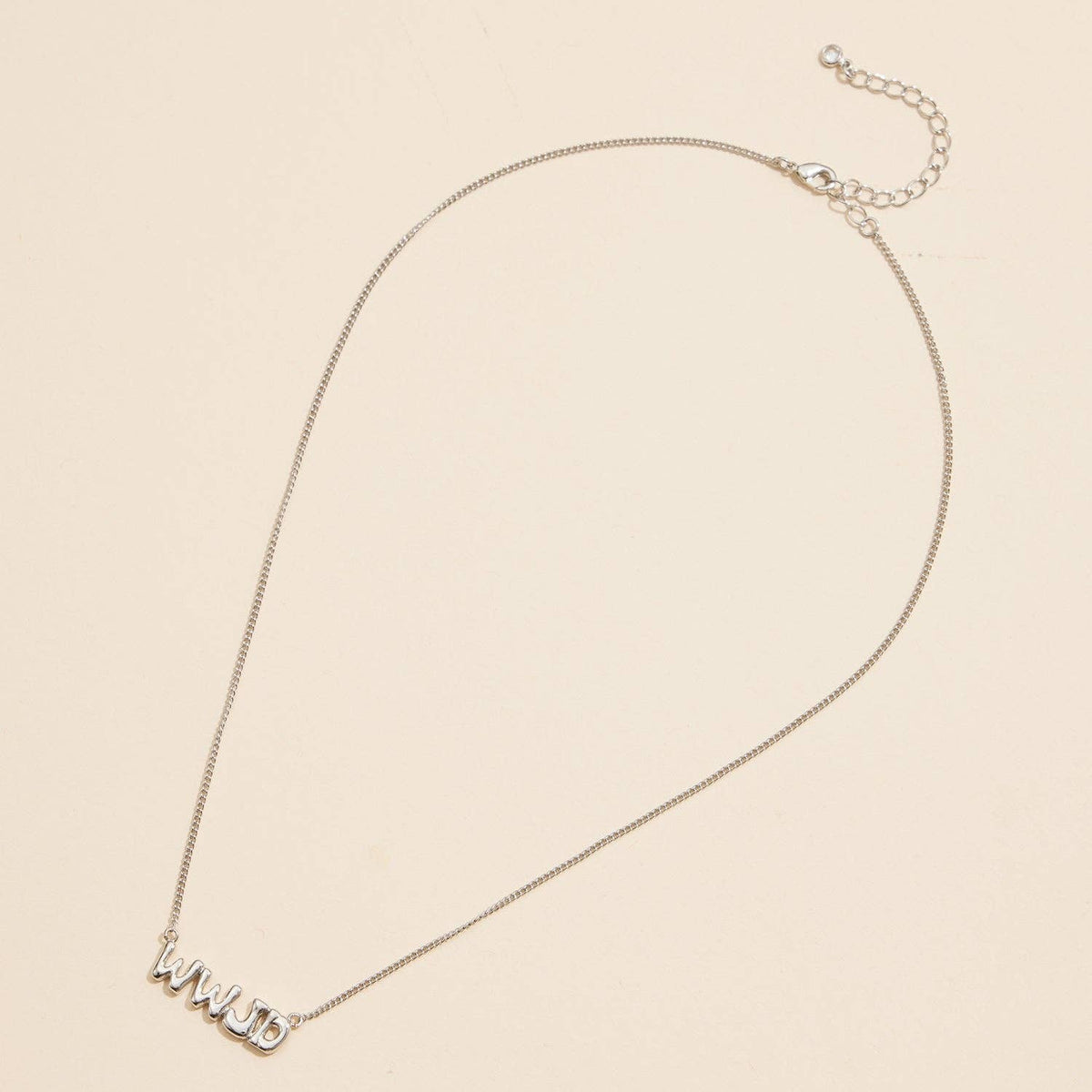 WWJD Script Necklace | Gold Dipped Faith Necklace