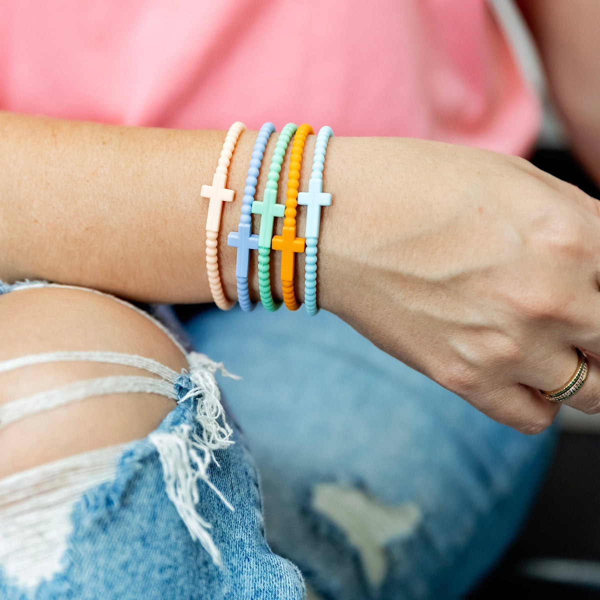 Cross Silicone Bracelets