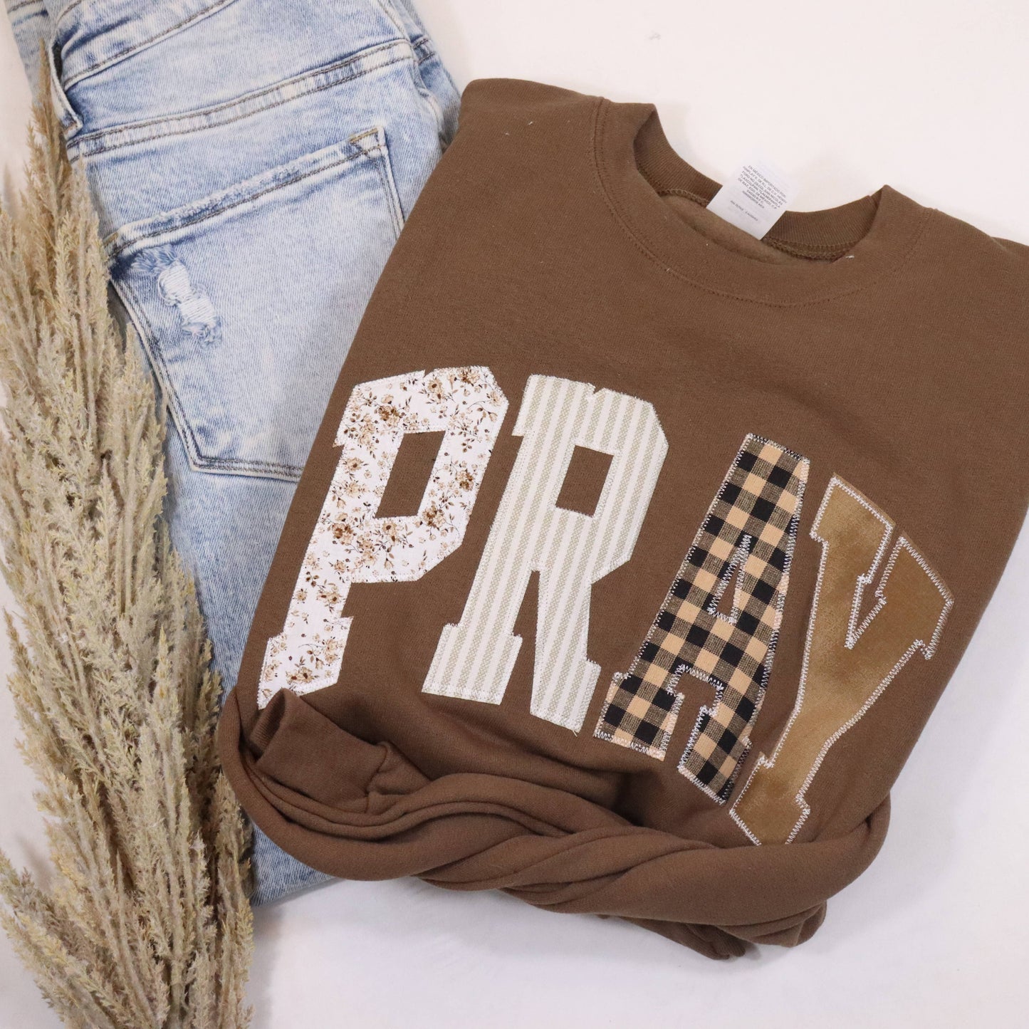 PRE-ORDER Pray Sweatshirt  (brown)
